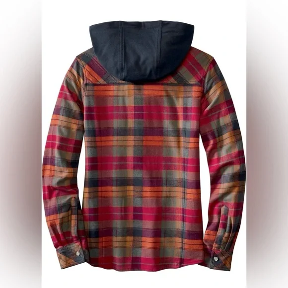 Legendary Whitetails hooded heavyweight stretch flannel in size Large - Picture 3 of 6